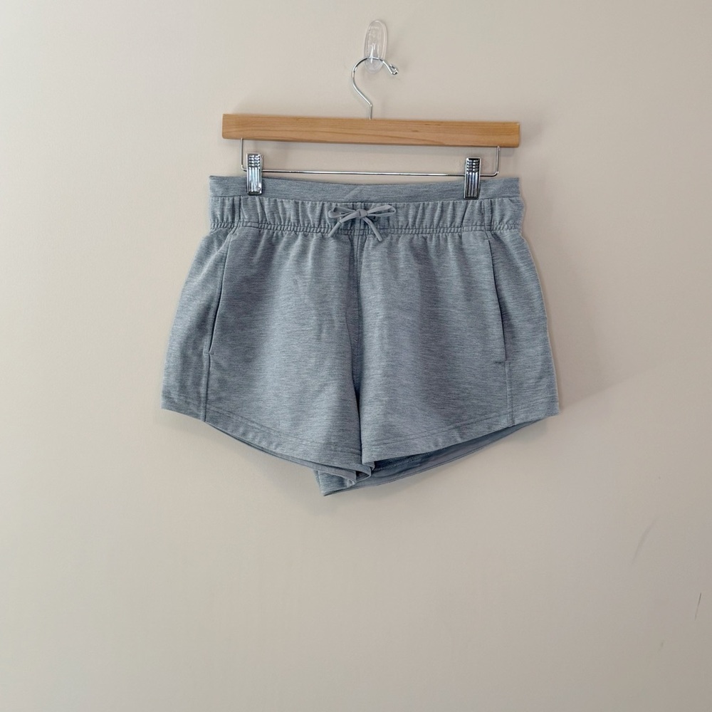 Lululemon Inner Glow Short 3" Modal Heathered Core Medium Grey Sweatshort Size 6